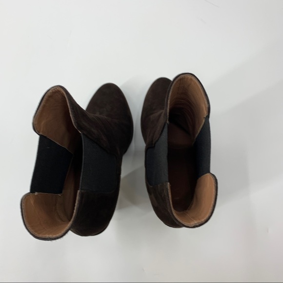 Marni calf suede Platform Chelsea Boot Brown - Picture 6 of 16